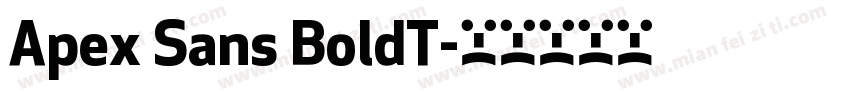 Apex Sans BoldT字体转换